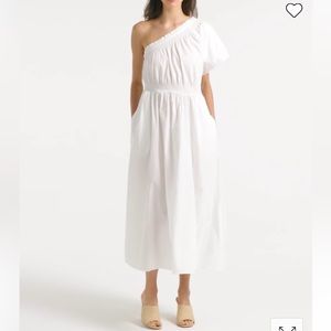 White j crew midi dress